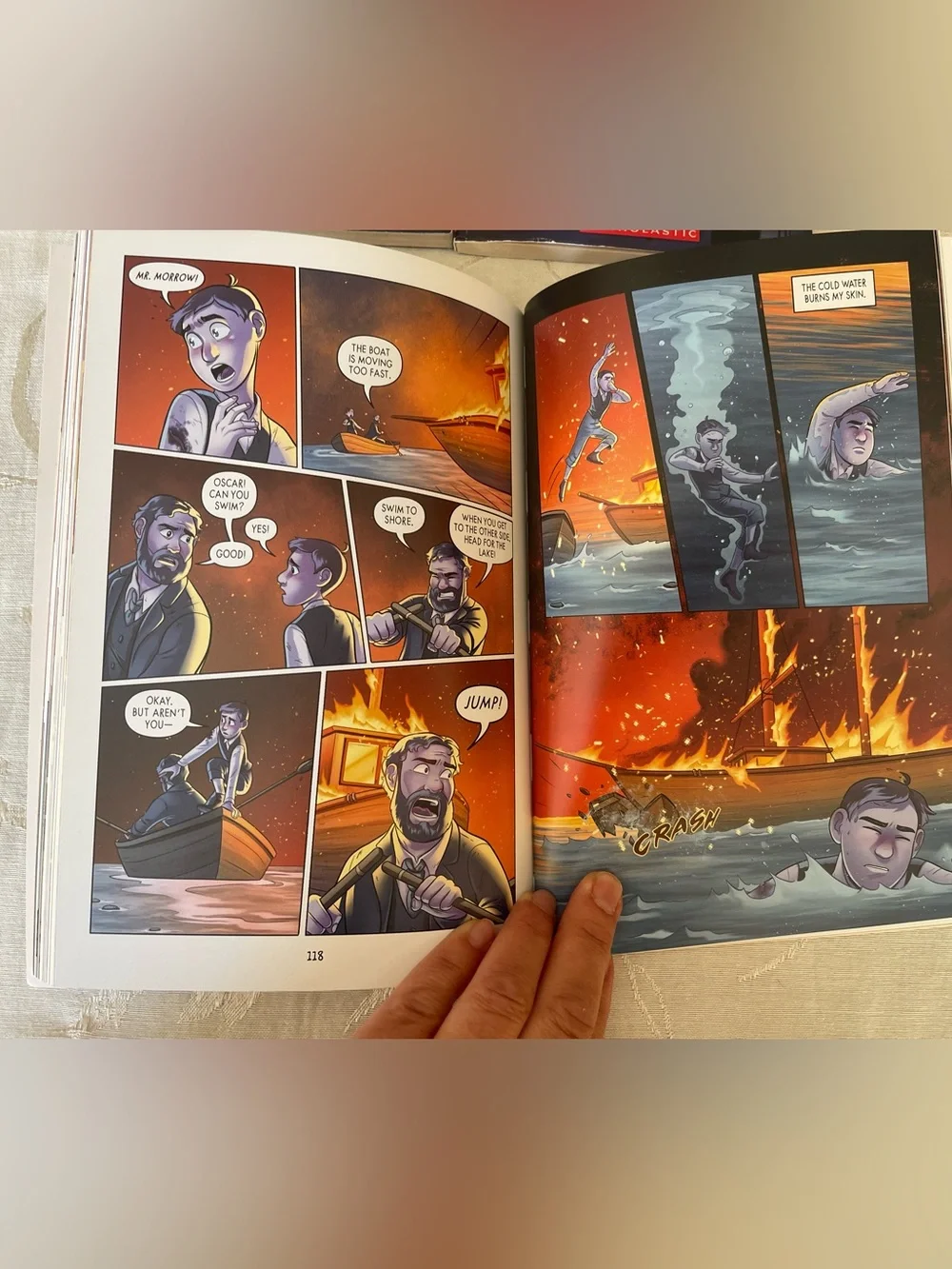 Lauren Tarshis I Survived Book Lot 4 Books Graphic Novel Titanic,9/11,Grizzlies